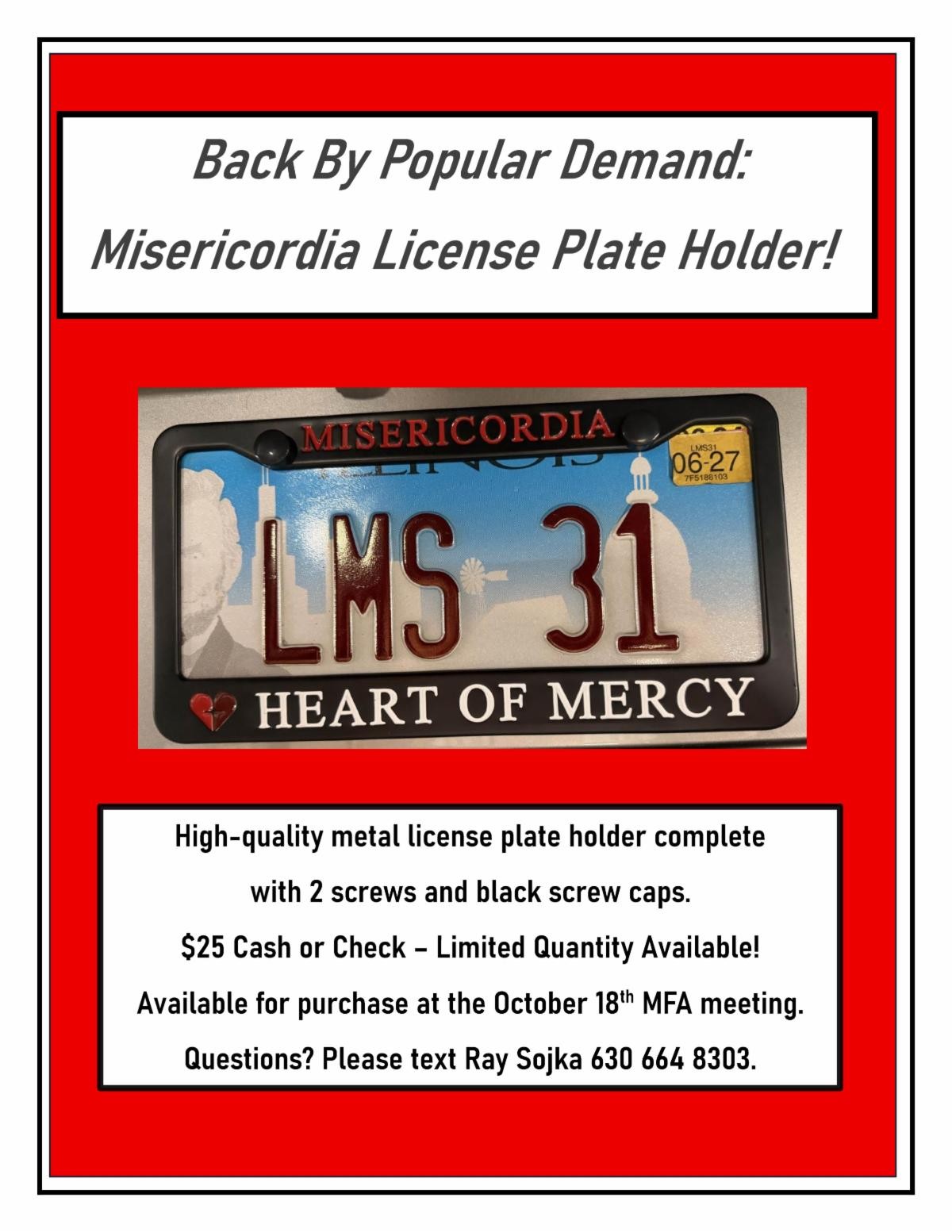 Mis License Plate Holder